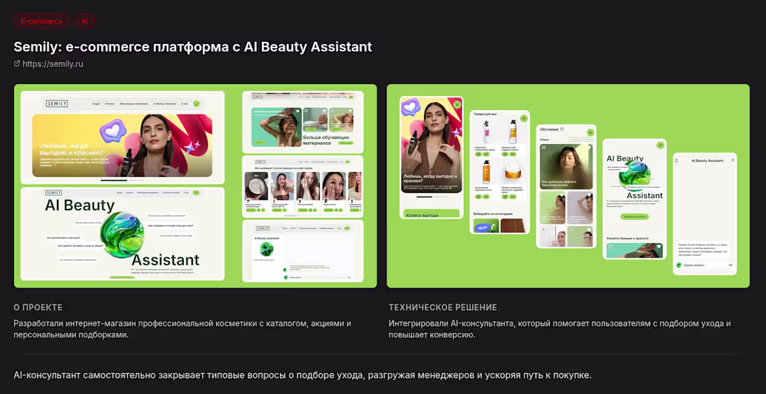Cover image for Semily: e-commerce platform with AI