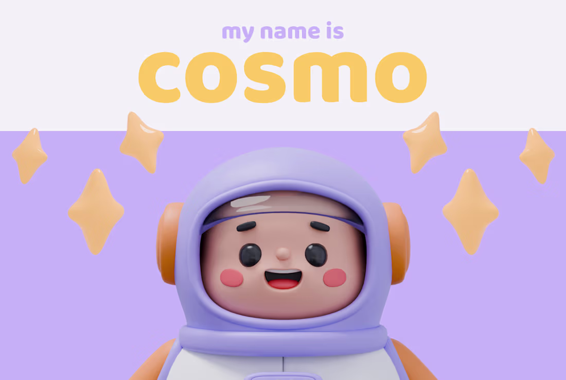 Cover image for Cosmo Astronaut: 3D Character Showcase with Animations