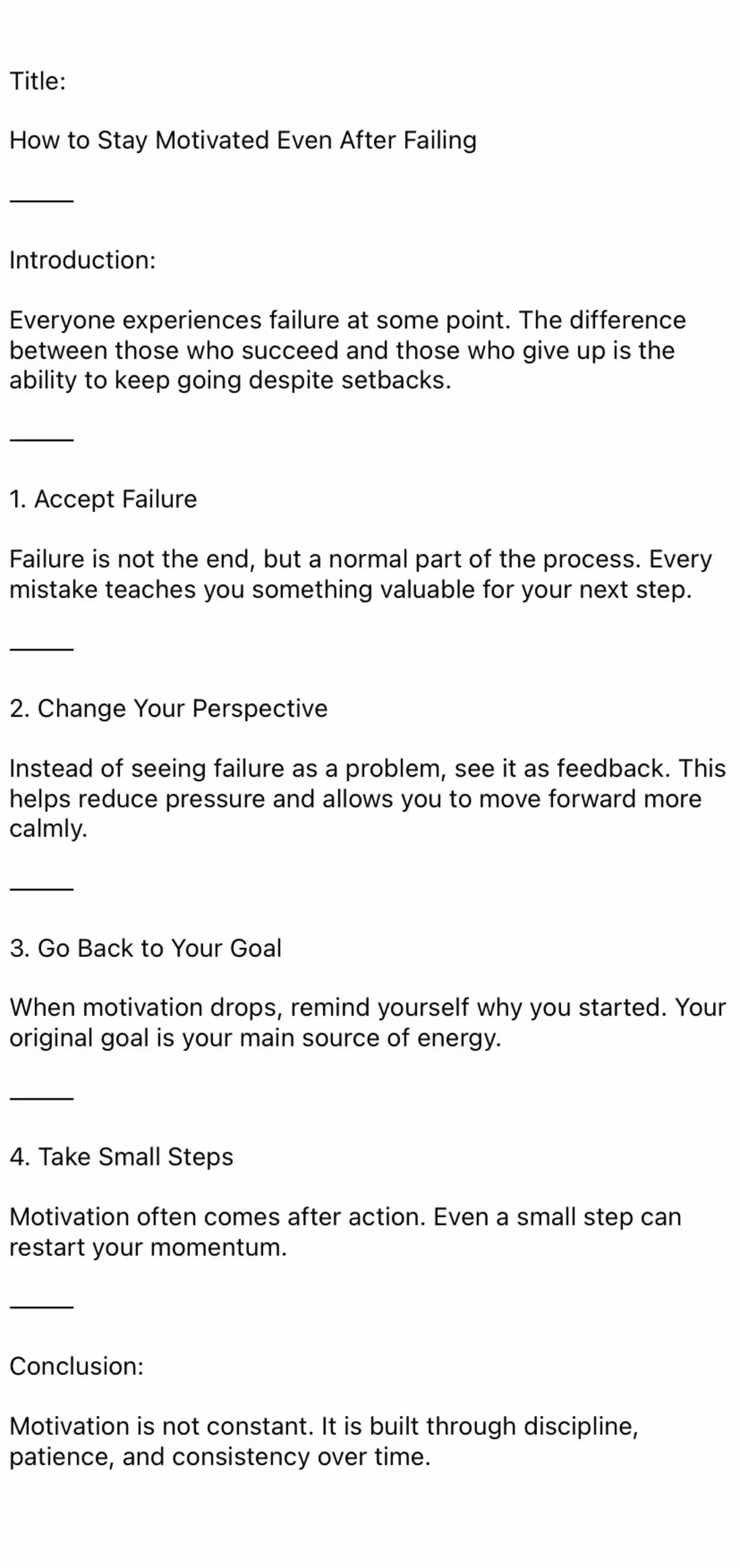 Cover image for How to stay motived even