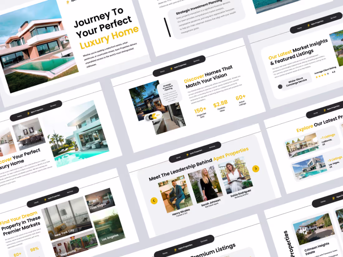 Cover image for Luxury Real Estate Portfolio &