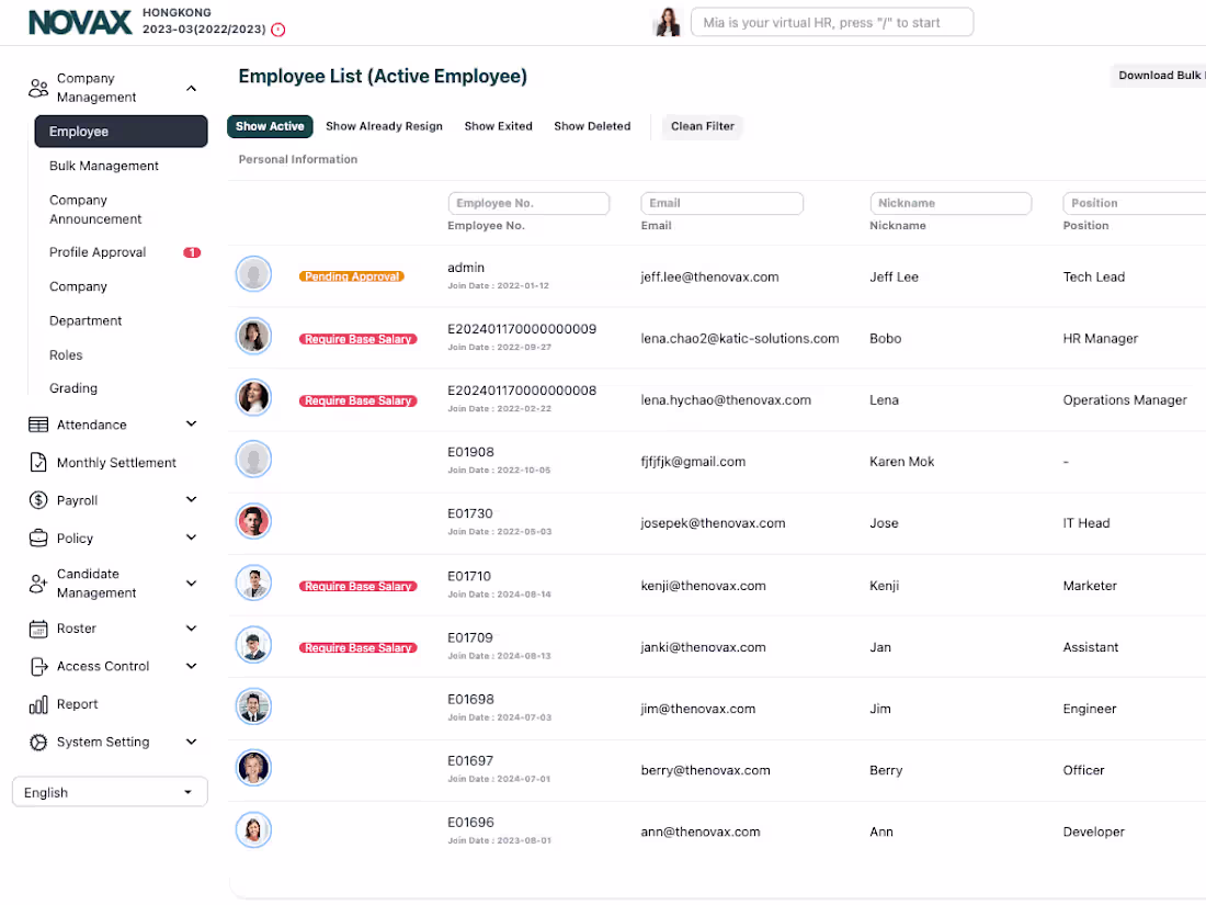 Cover image for NovaHR - SaaS HRMS Platform