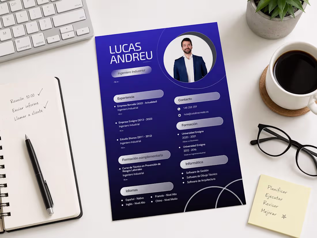 Cover image for CV designed exclusively for an