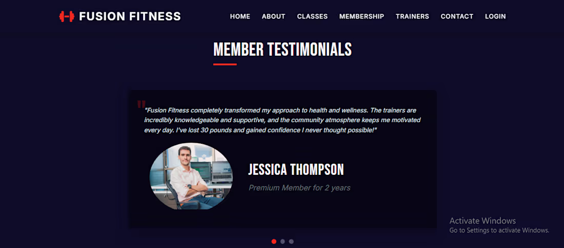 Cover image for A powerful and modern Gym & Fitness Website designed to boos...