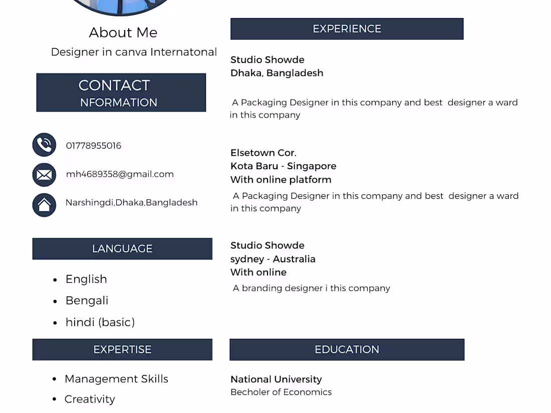 Cover image for A Cv Design