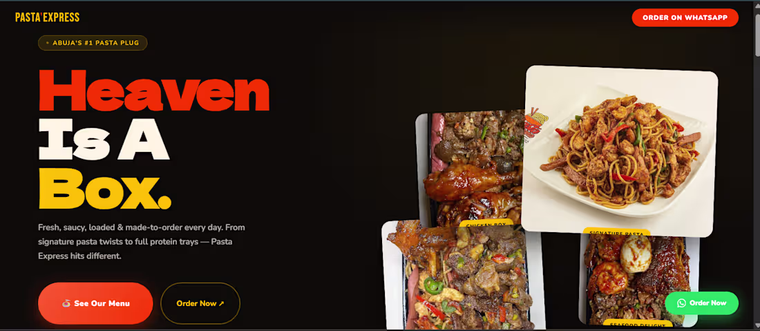 Cover image for Pasta Express 🍝
Client landing page