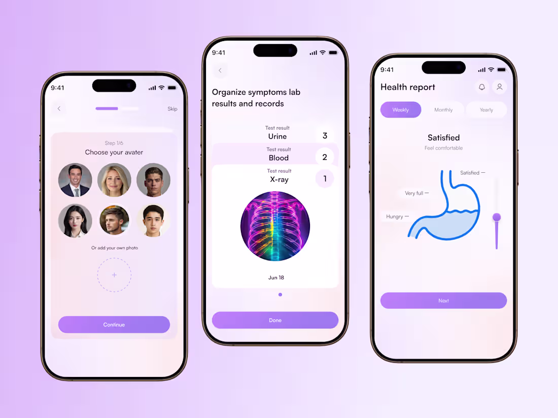 Cover image for Human Health Tracker Mobile App Design Concept