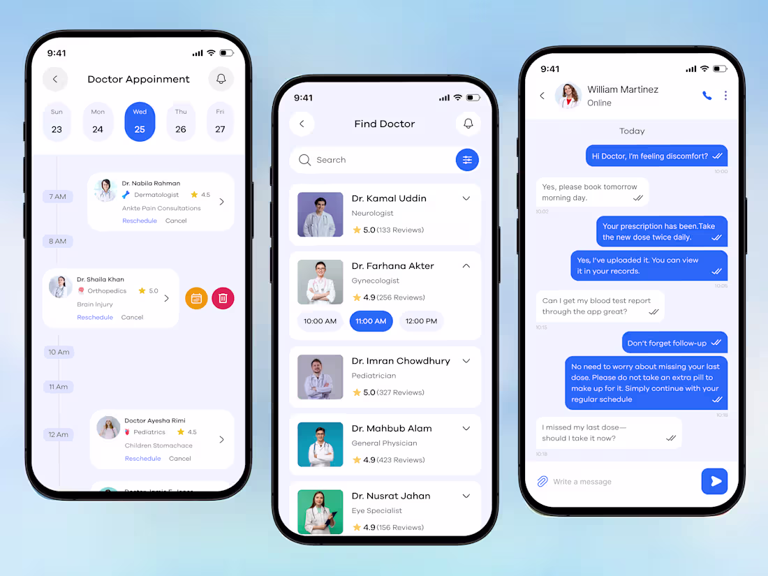 Cover image for Doctor Appointment App UI Design