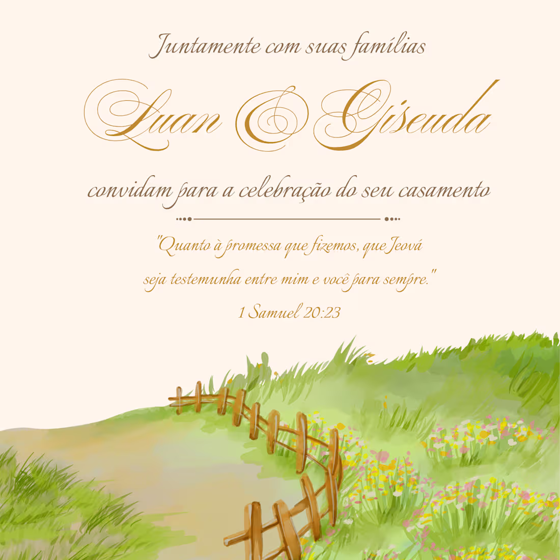Cover image for Convite de casamento