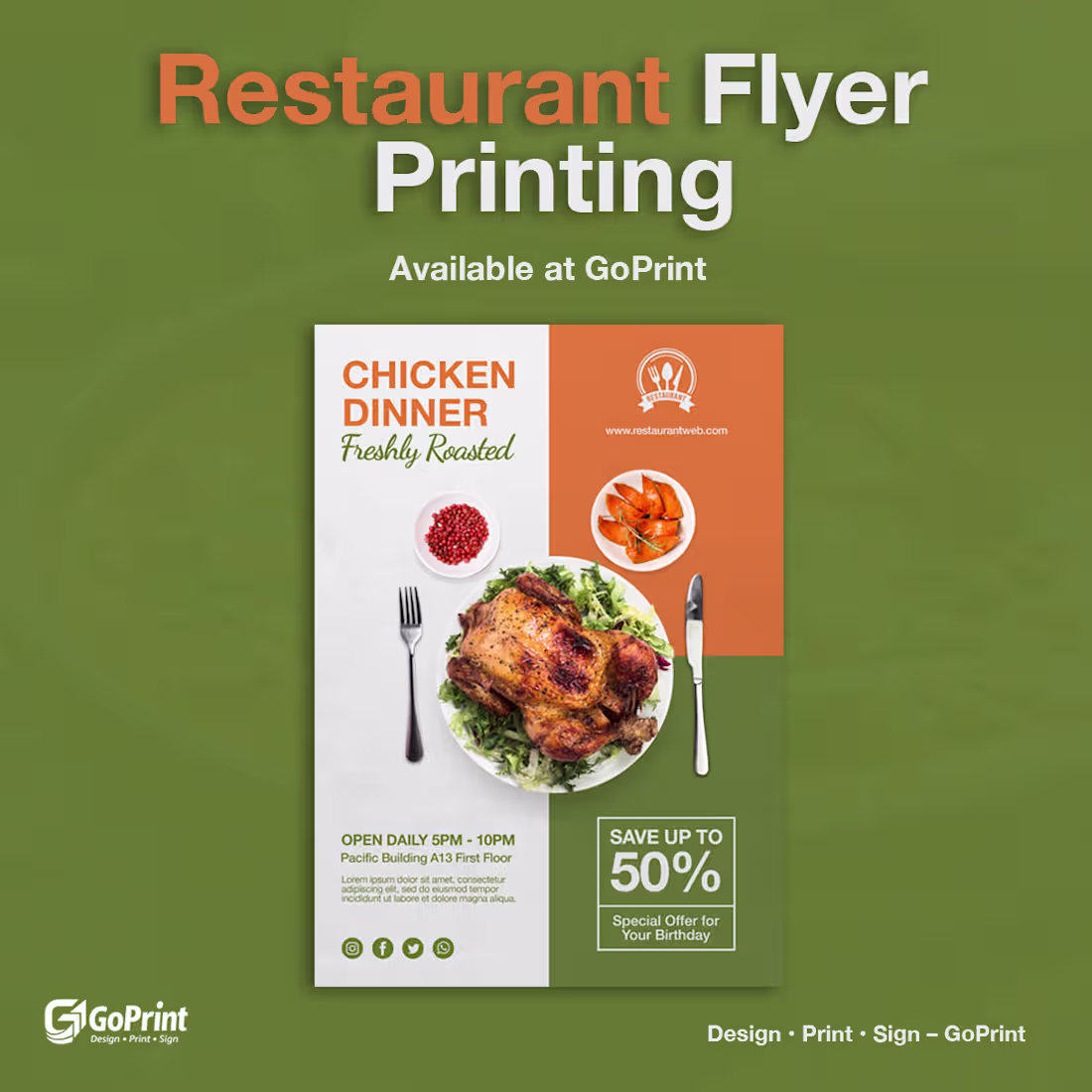 Cover image for Elevate Your Restaurant with Custom Flyer Design & Printing