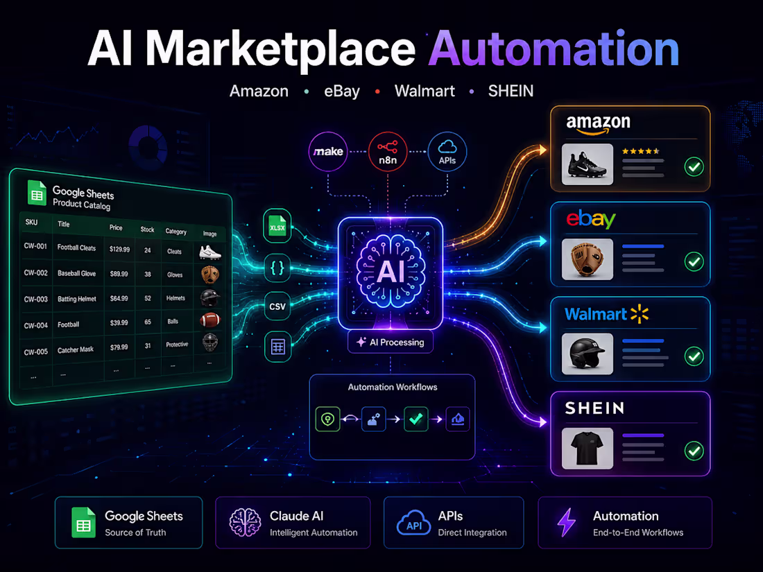 Cover image for AI Marketplace Listing Automation System