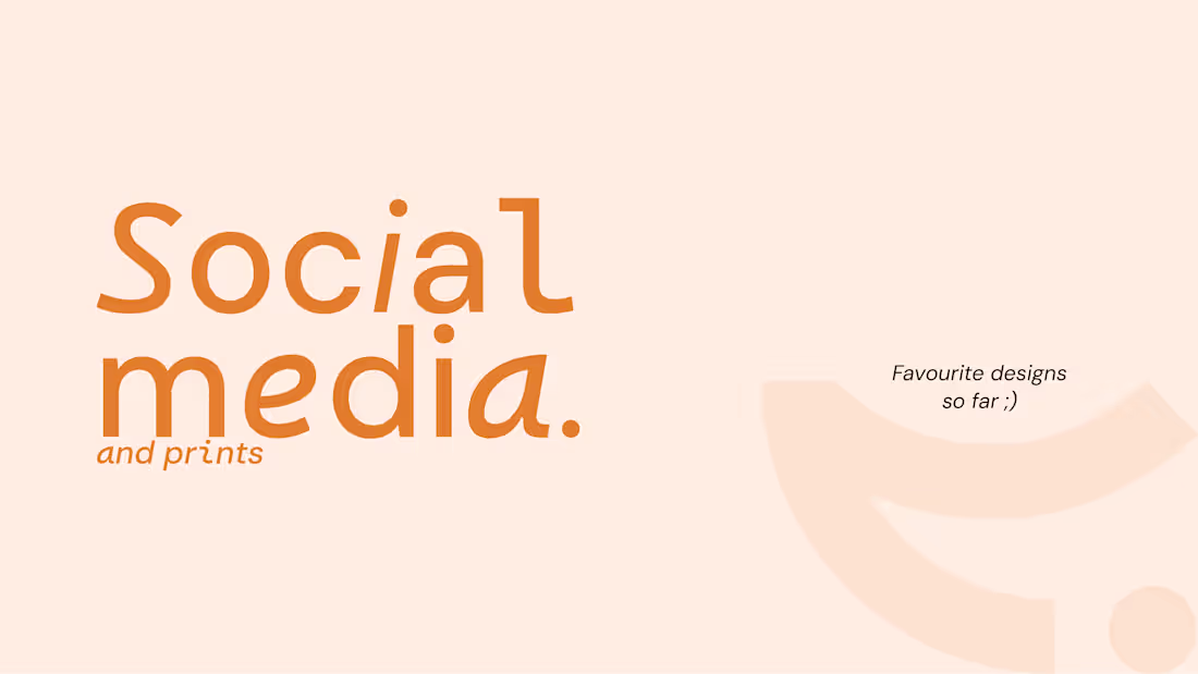 Cover image for Social media and print favourite designs so far