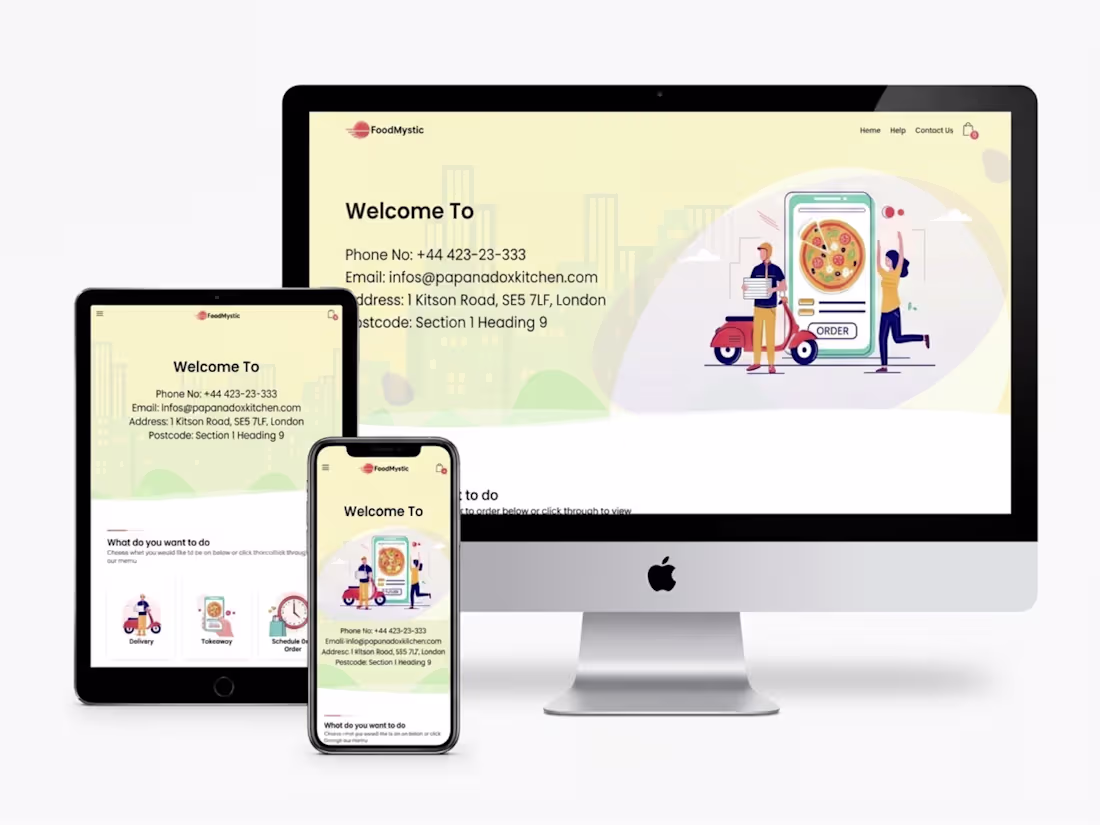 Cover image for FoodMystro Food Ordering Website
A London