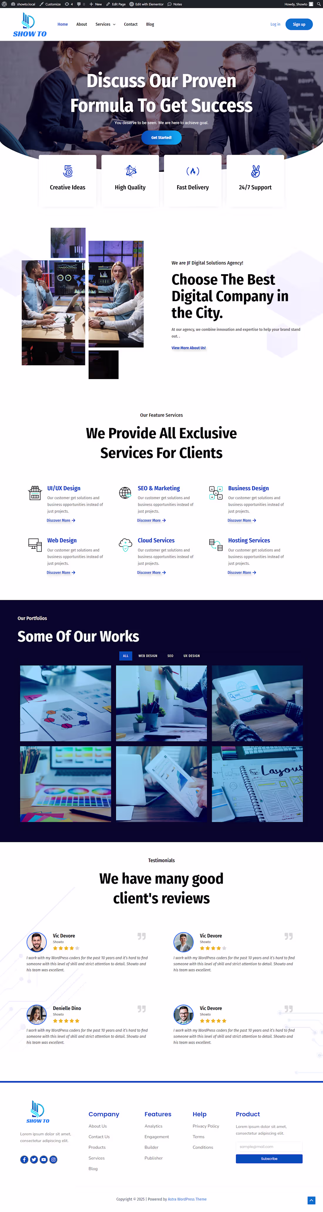 Cover image for Responsive WordPress Agency Website