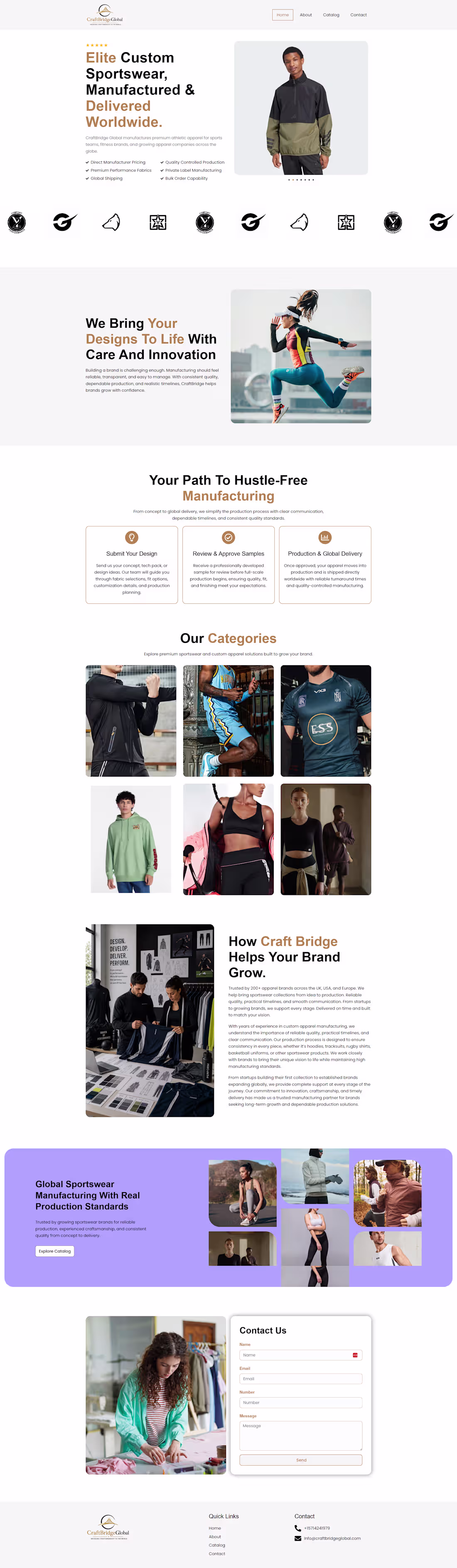 Cover image for Craft Bridge Global website is