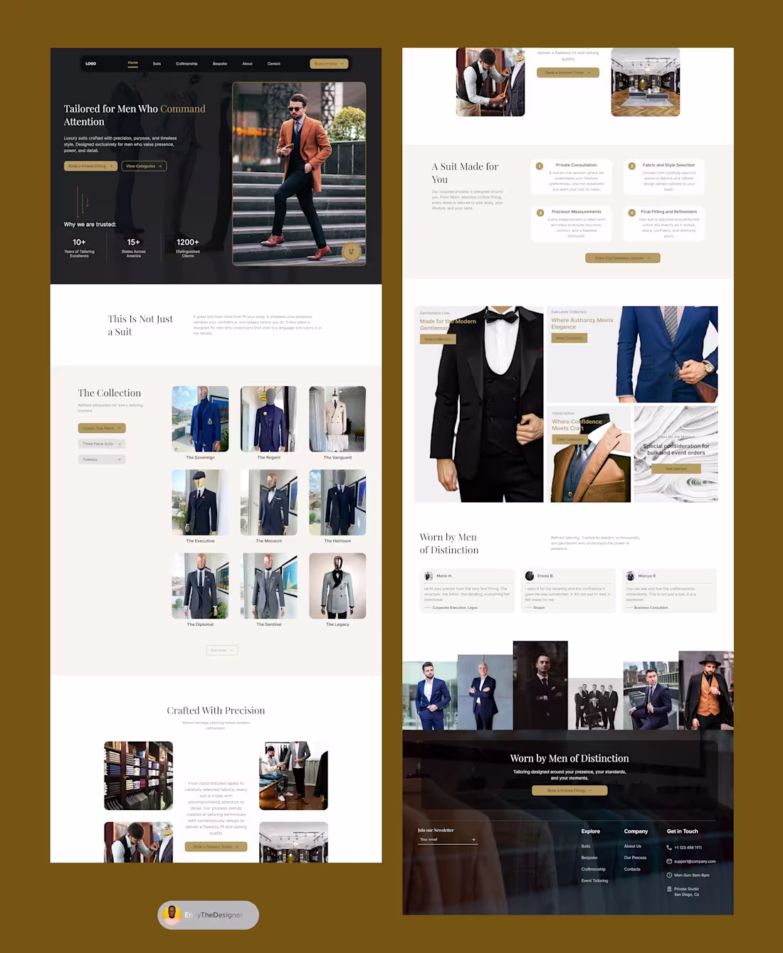 Cover image for Designed this men’s luxury suit