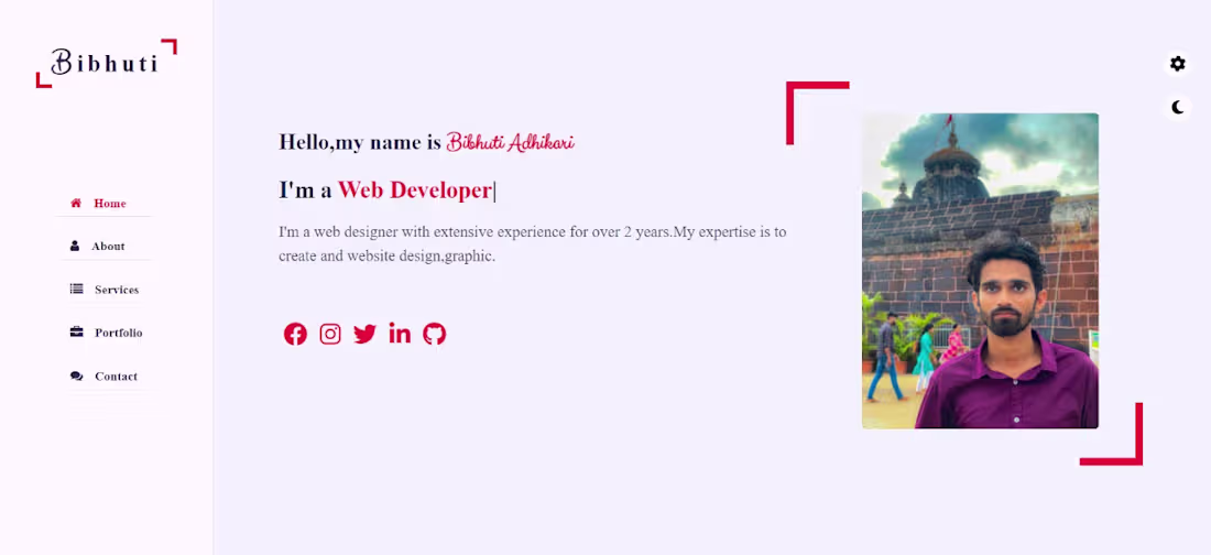 Cover image for Fully responsive personal portfolio website