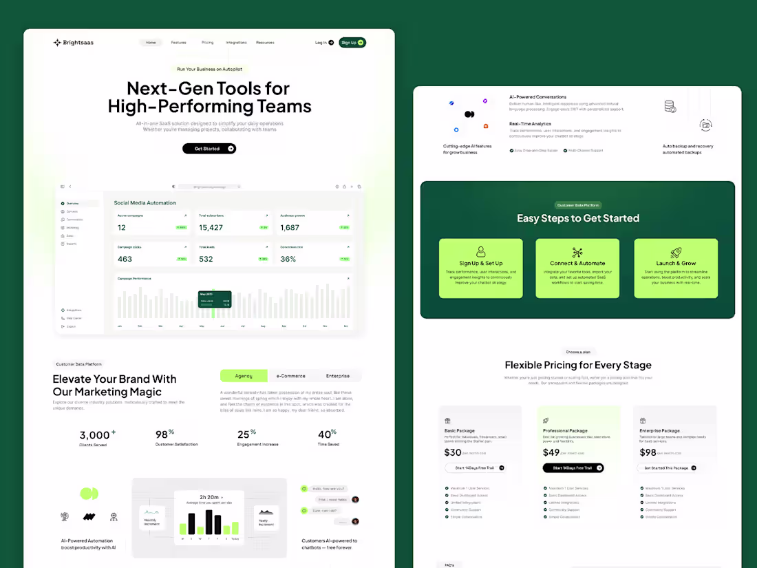 Cover image for Brightsaas AI Landing Page