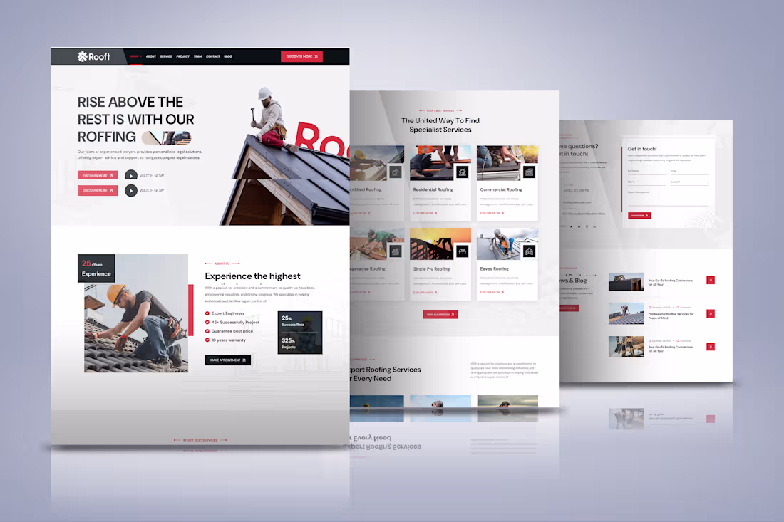 Cover image for Wix Roofing Website Design
