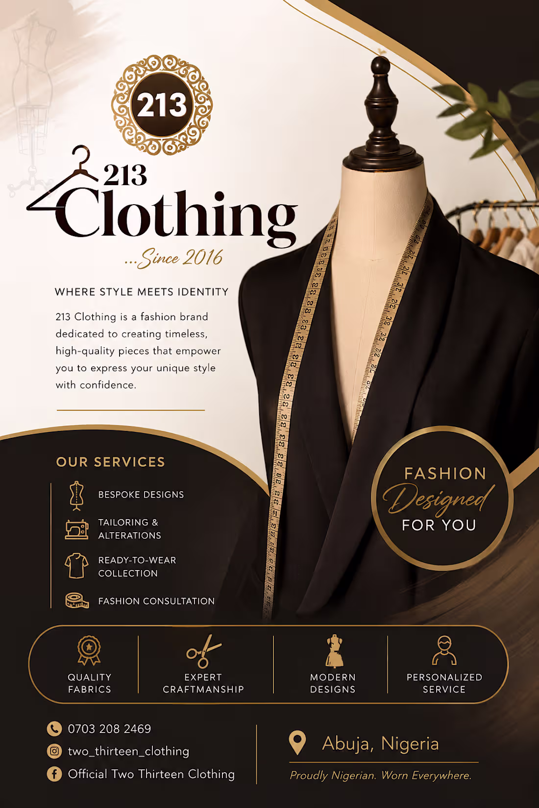 Cover image for Flyer for fashion designer 