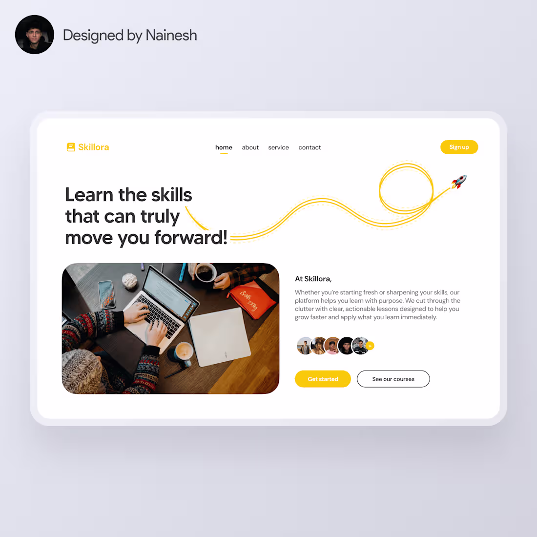 Cover image for Online Learning Platform UI
