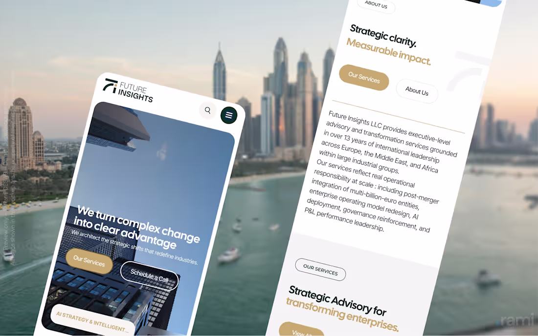 Cover image for Premium institutional website for a