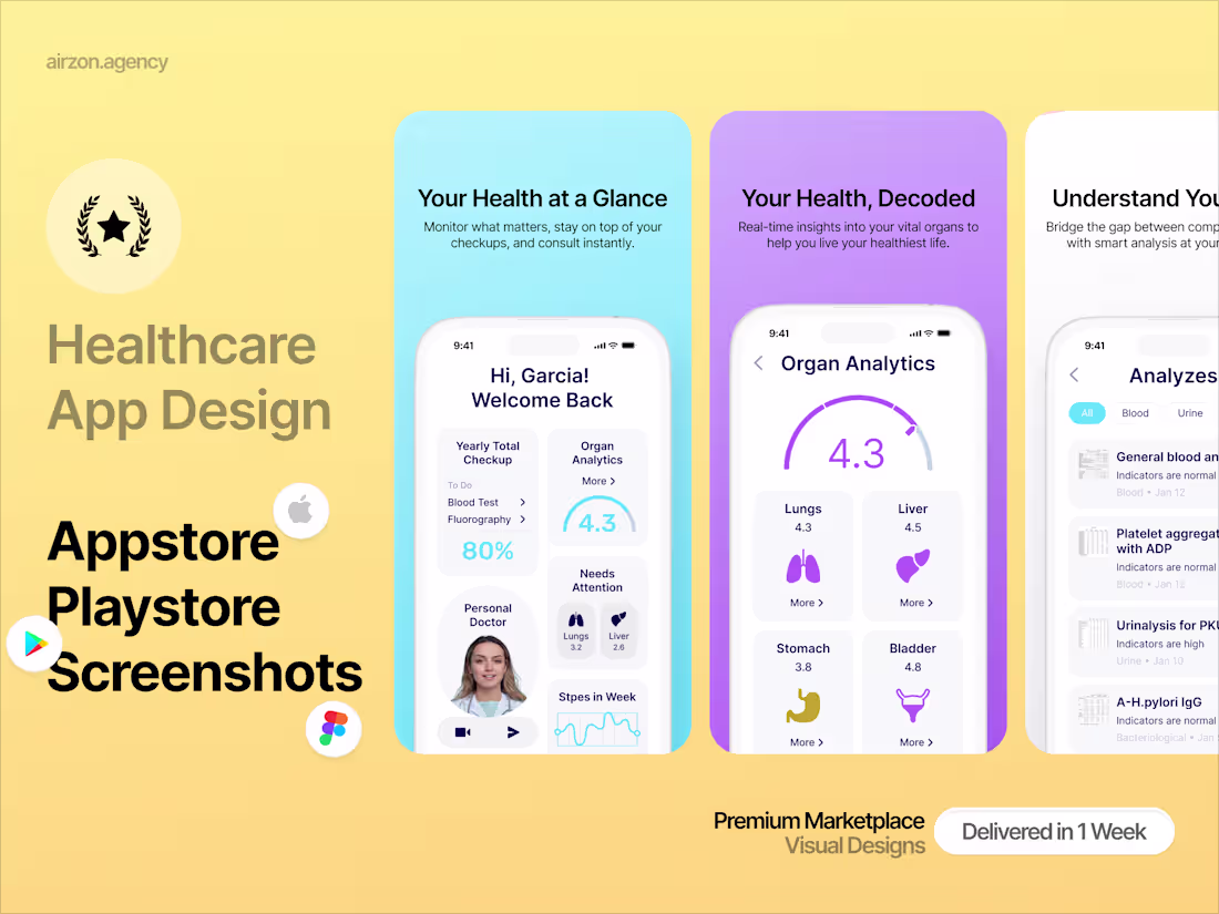 Cover image for App Store Screenshot Design | iOS & Play Store Creatives