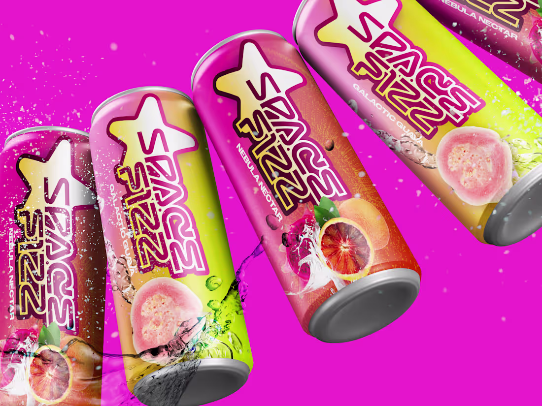 Cover image for SpaceFizz, a fun seltzer concept :)