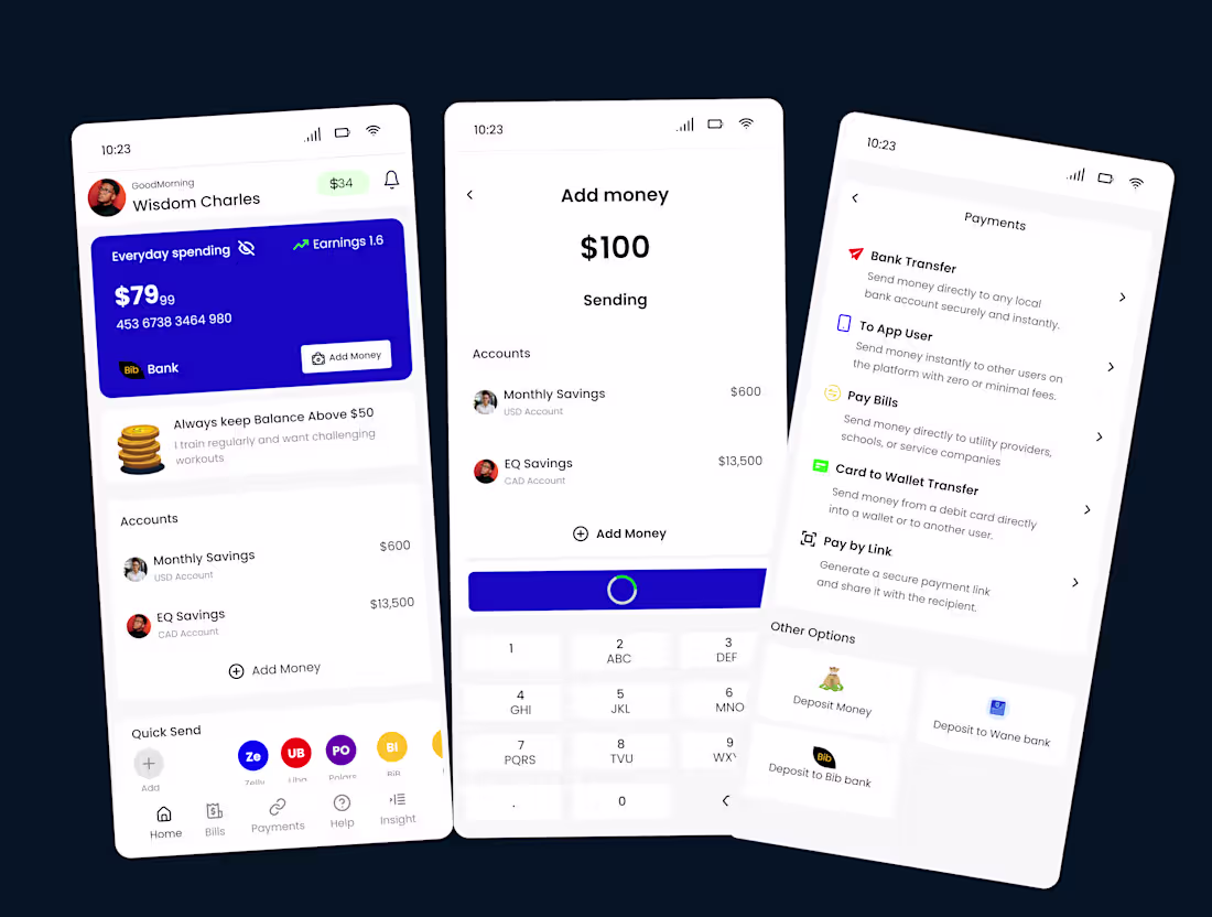Cover image for A modern fintech app concept