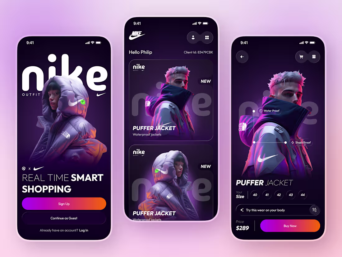 Cover image for Nike Outfit App – Smart Fashion Shopping Experience