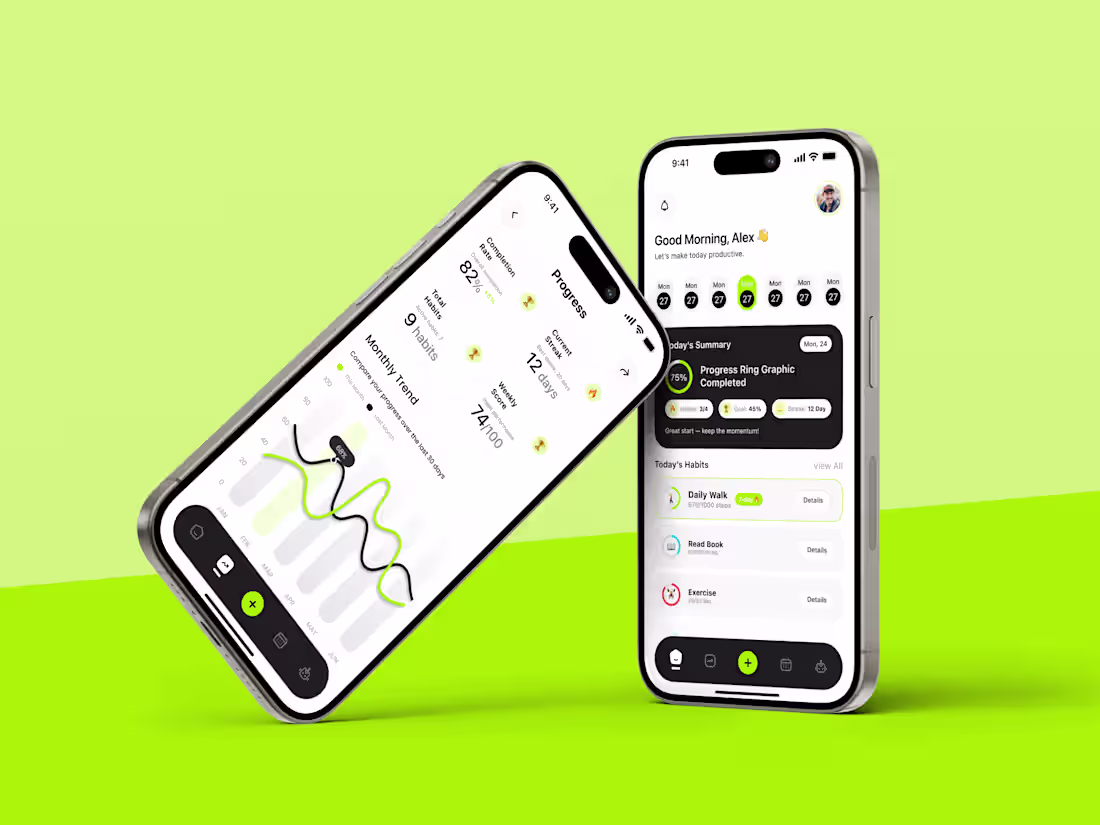 Cover image for DailyLoop Habit Tracking Mobile App Design