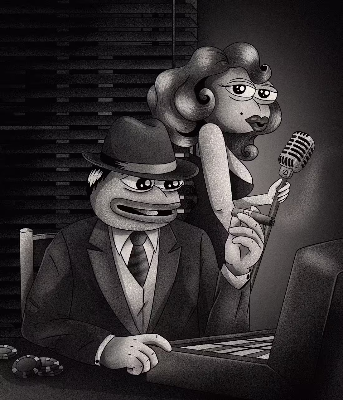 Cover image for Don Pepepone
Noir style for Pepe