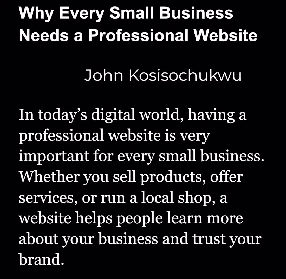 Cover image for This business web content article