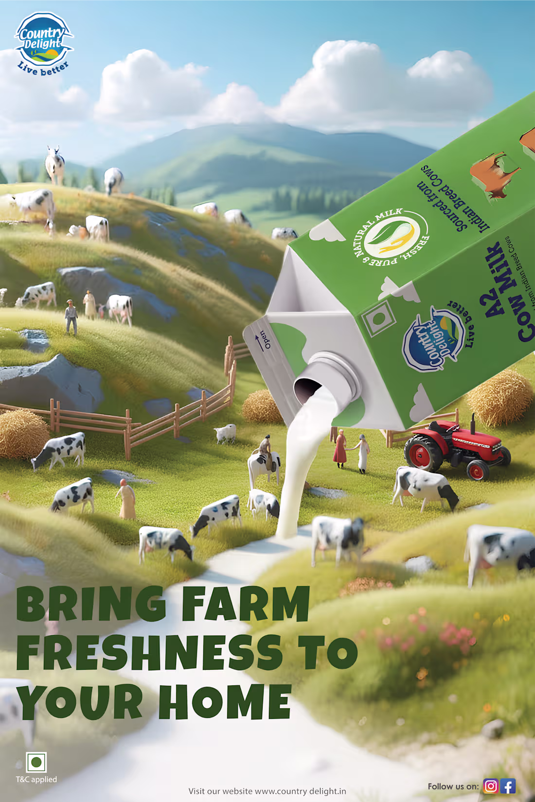 Cover image for Country delight A2 cow milk
