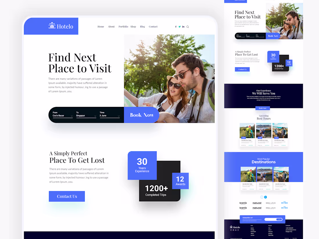 Cover image for Travel Agency Website Design