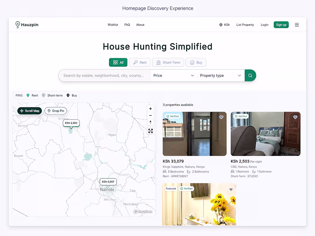 Cover image for Hauzpin — A Real Estate Marketplace