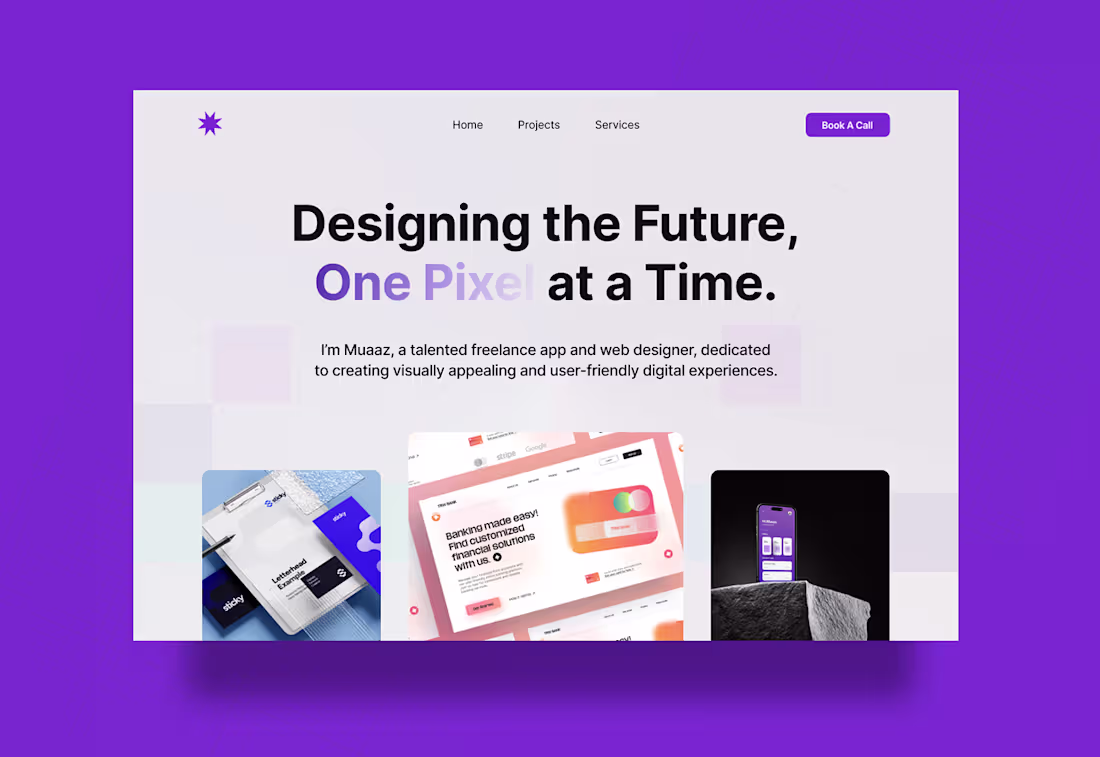 Cover image for Portfolio Landing Page Design Concept