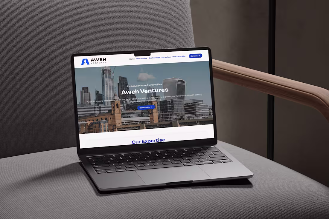 Cover image for Aweh Ventures Landing Page | Wix Studio