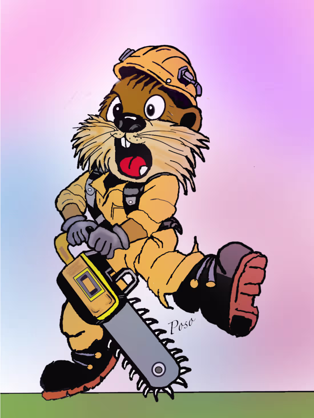 Cover image for Sketched and colored a beaver