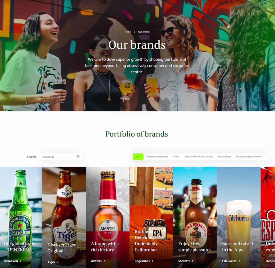 Cover image for Heineken B2B UI