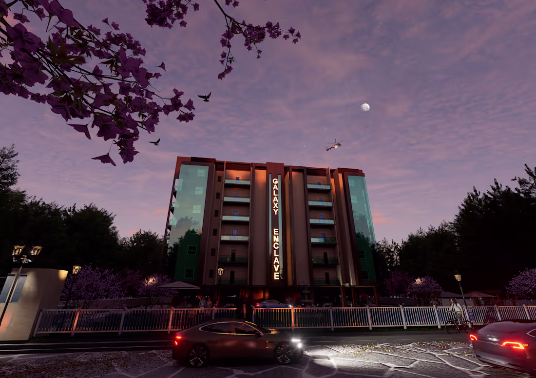 Cover image for Galaxy Enclave – Residential Exterior