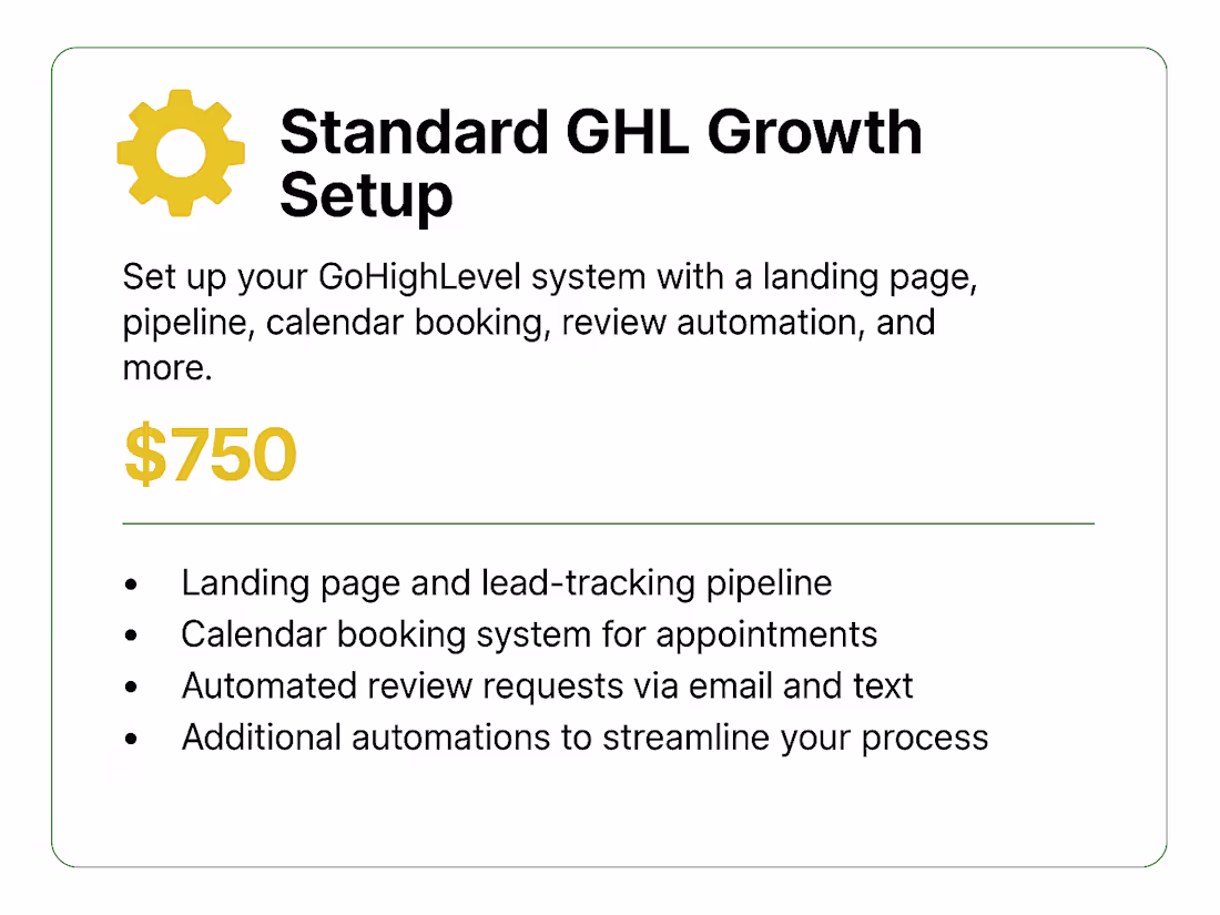 Cover image for Lead Capture + Booking + Reviews