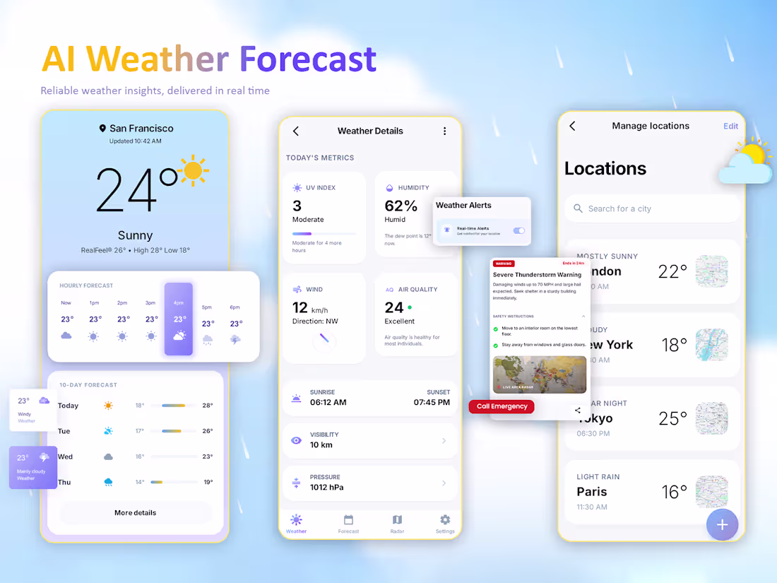 Cover image for AI Weather Forecasting App