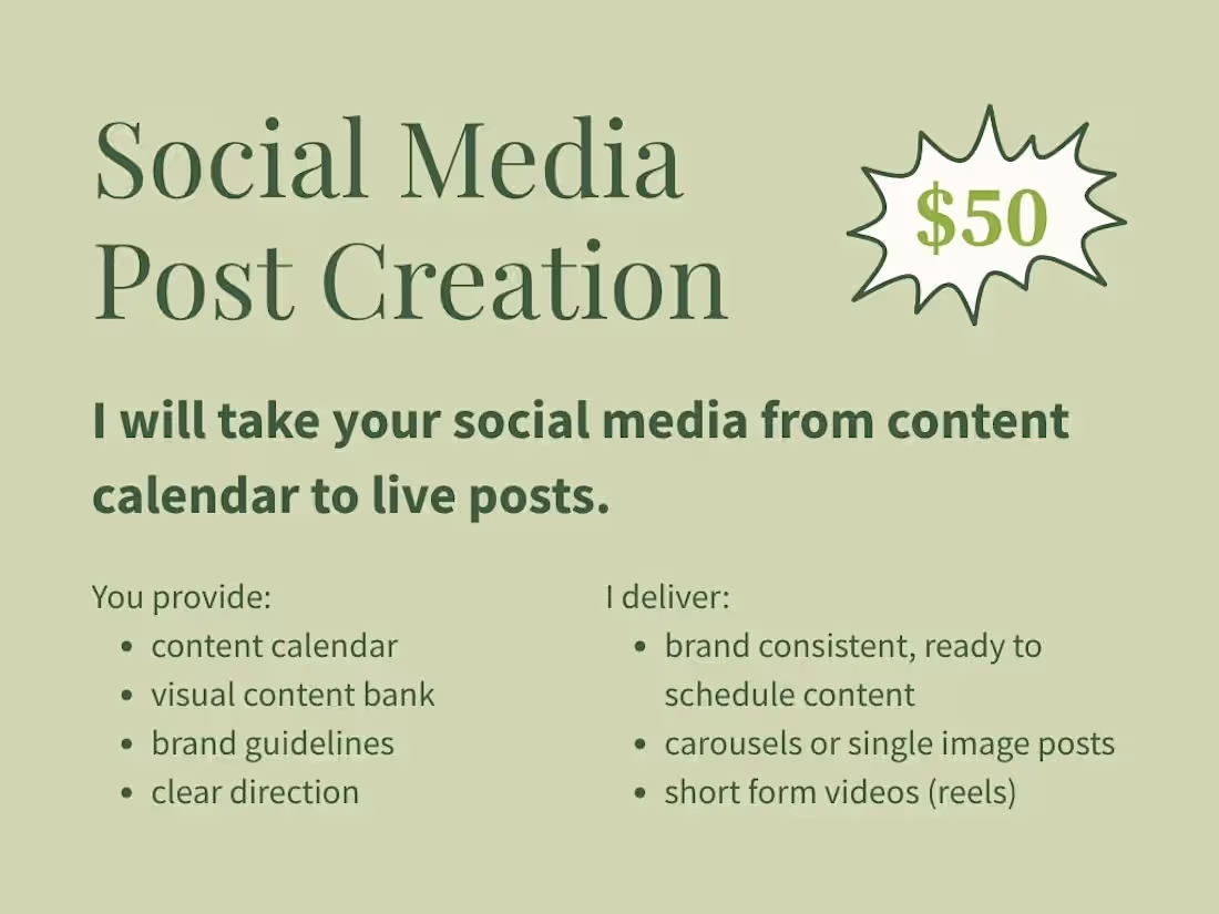 Cover image for Social Media Post Creation