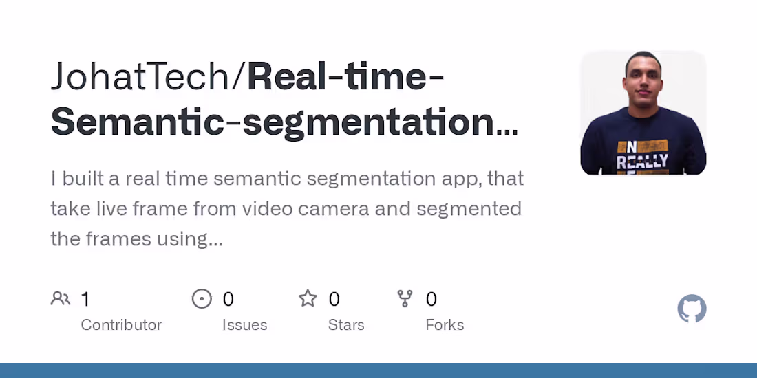 Cover image for JohatTech/Real-time-Semantic-segmentation-DeeplabV3