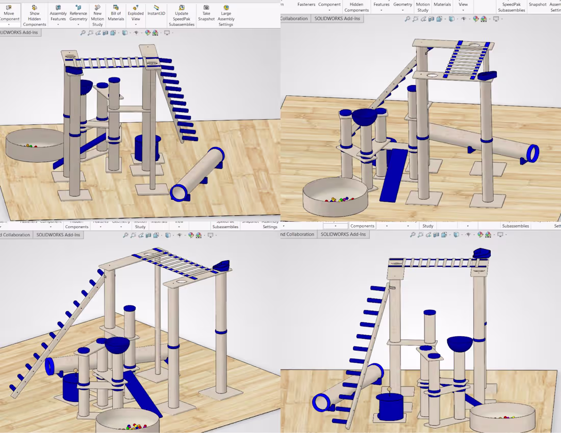 Cover image for Modular Cat Gym & Enrichment