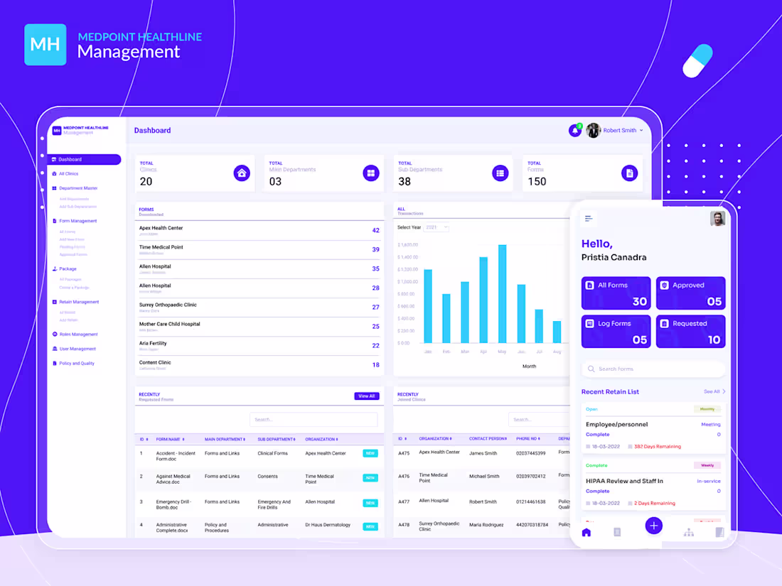 Cover image for Medpoint Healthline: Streamlined Compliance Record Management