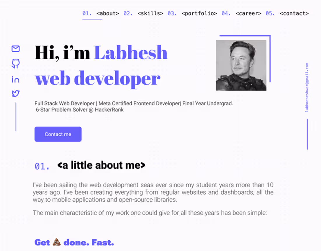 Cover image for Developer's Portfolio