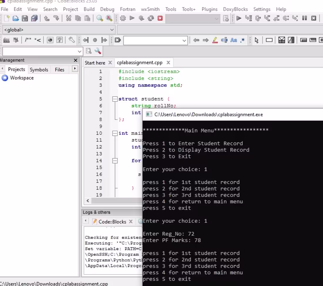 Cover image for C++ Student Record Management System
1.