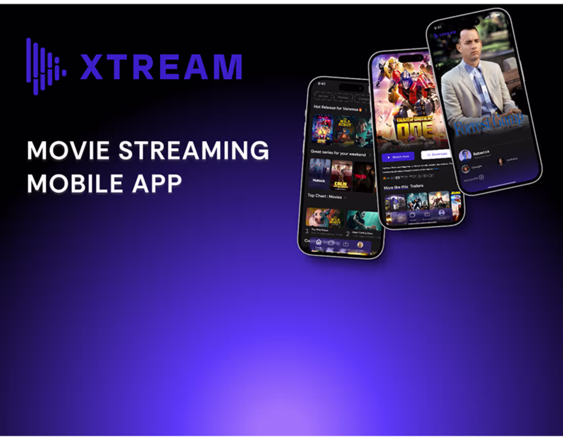 Cover image for UI/UX Case Study - Movie Streaming Mobile App