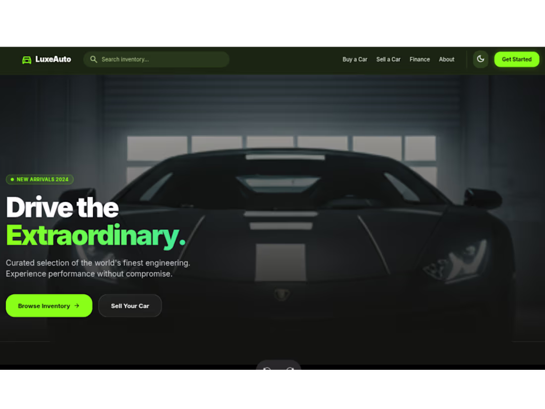 Cover image for Landing page for a luxury